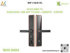 Khóa điện tử Kassler KL-566 App TTlock + Remote - Copper 